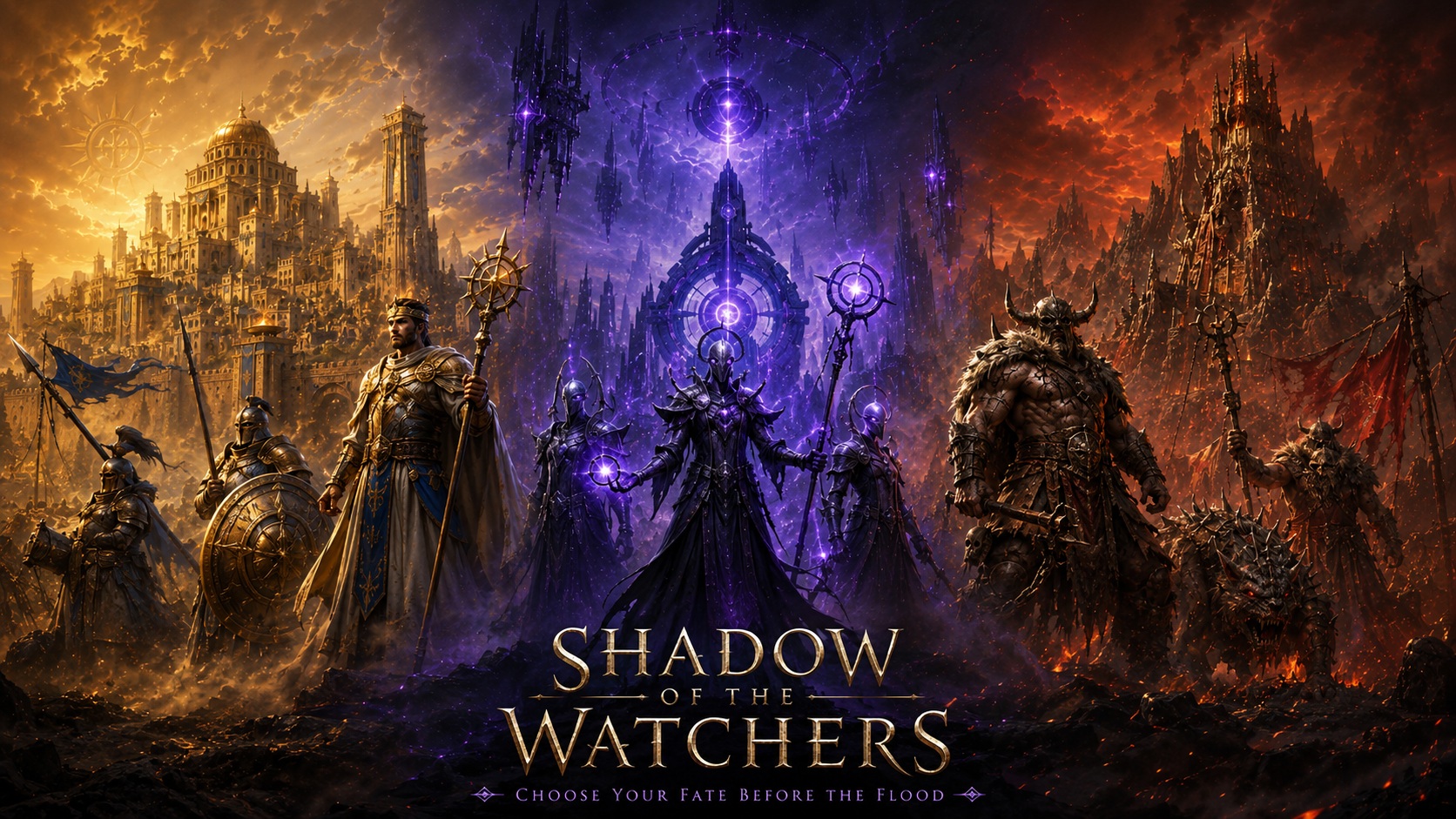 Shadow of the Watchers — three powers stand before the Flood